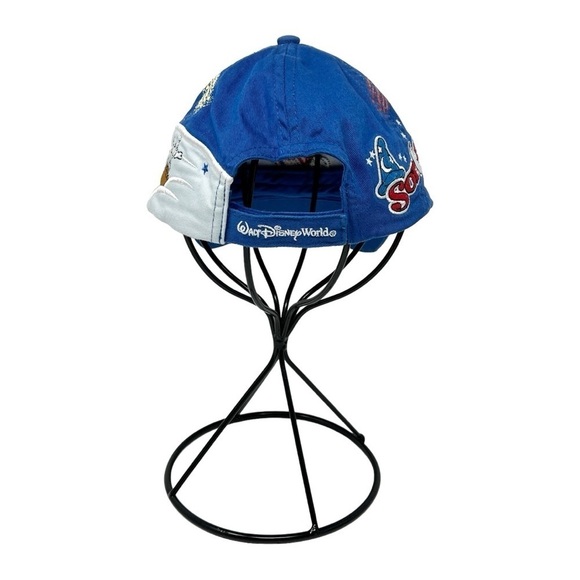 WALT DISNEY WORLD Mickey Fantasia Sorcerer Size Youth Blue White Cap - Picture 7 of 13